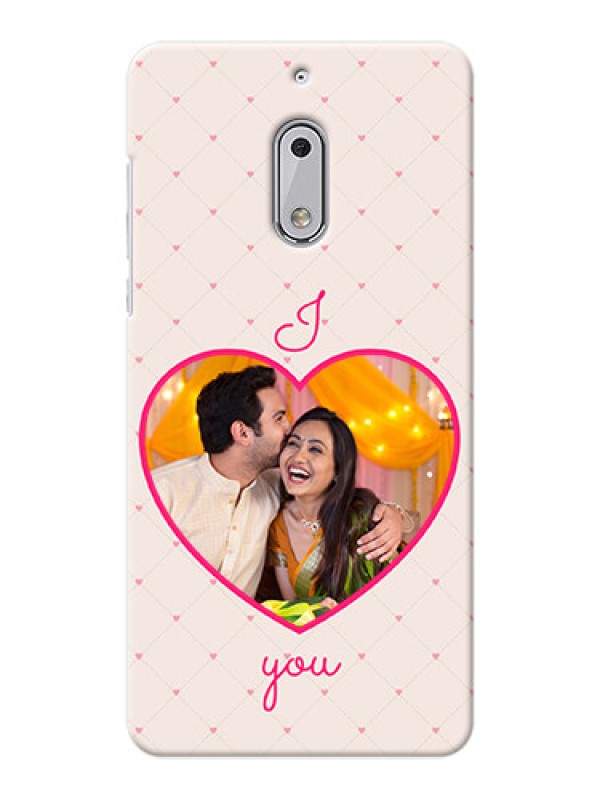 Custom Nokia 6 Love Symbol Picture Upload Mobile Case Design