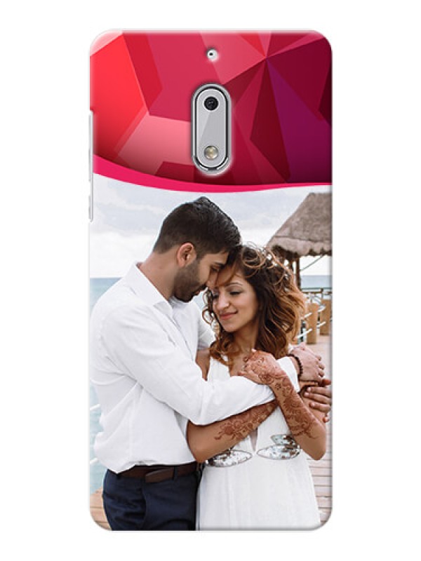 Custom Nokia 6 Red Abstract Mobile Case Design