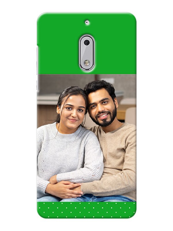 Custom Nokia 6 Green And Yellow Pattern Mobile Cover Design