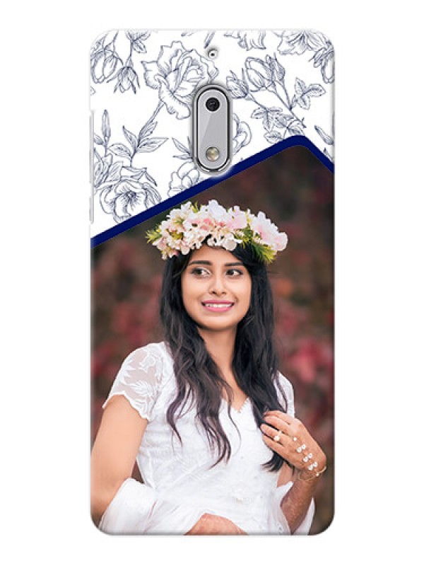 Custom Nokia 6 Floral Design Mobile Cover Design