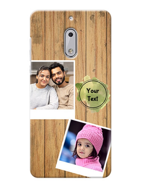 Custom Nokia 6 3 image holder with wooden texture  Design