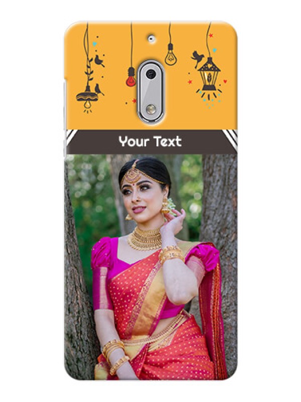 Custom Nokia 6 my family design with hanging icons Design