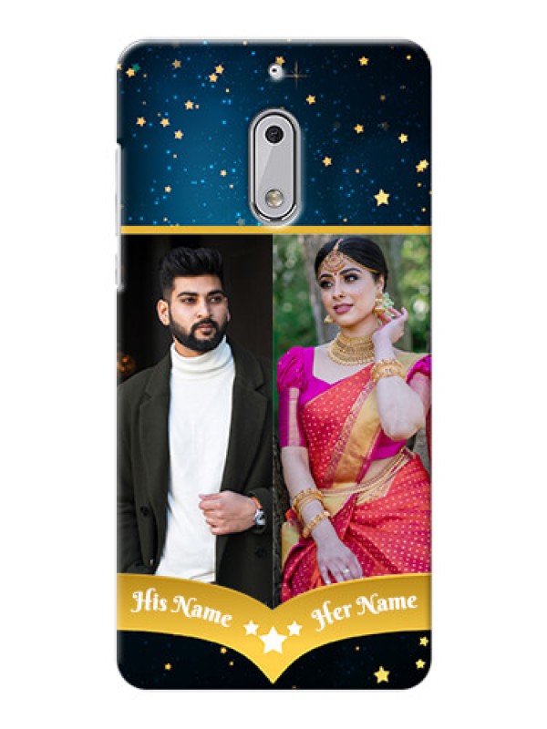 Custom Nokia 6 2 image holder with galaxy backdrop and stars  Design