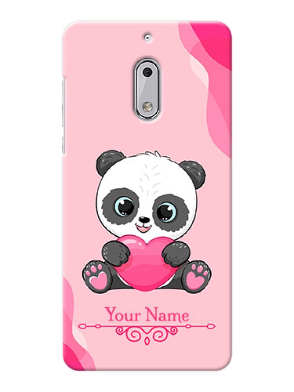 Custom Nokia 6 Mobile Back Covers: Cute Panda Design