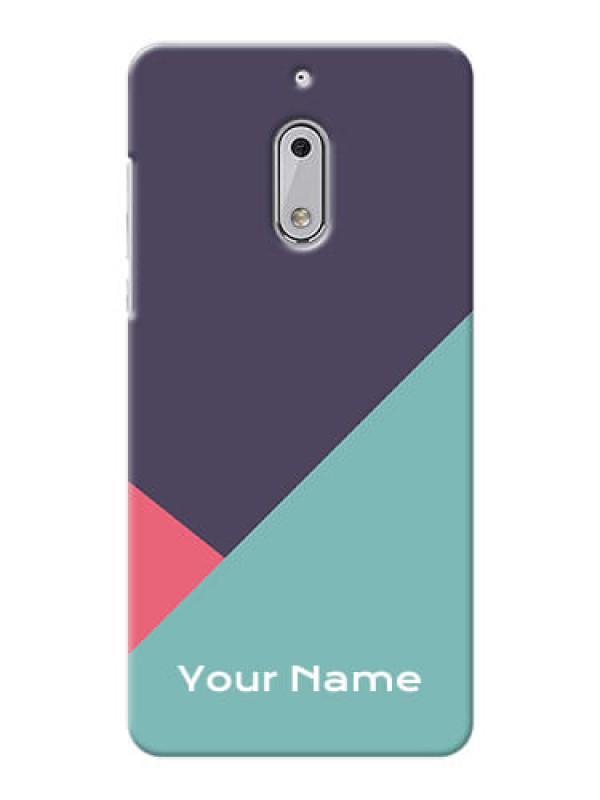 Custom Nokia 6 Custom Phone Cases: Tri Color abstract Design