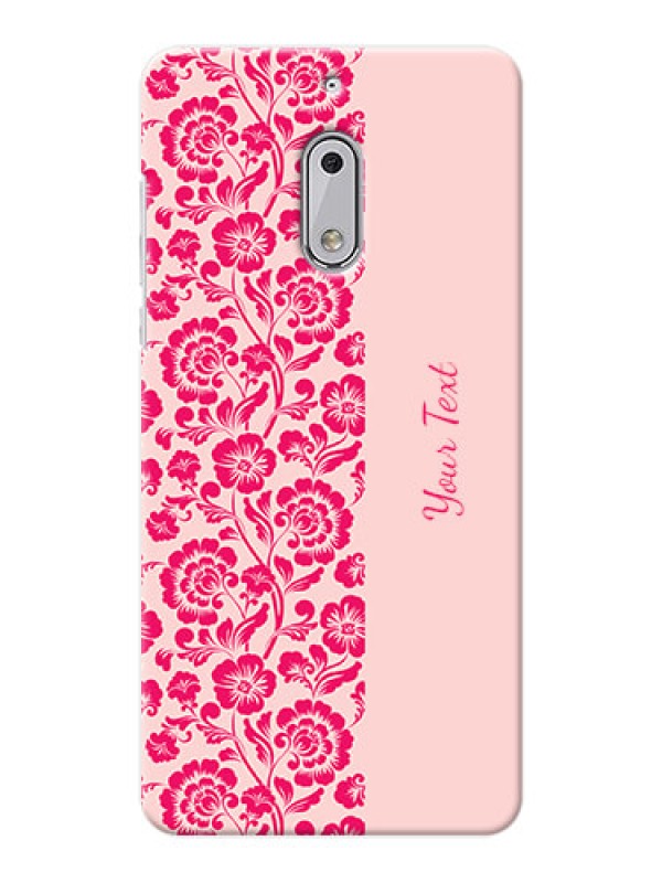 Custom Nokia 6 Phone Back Covers: Attractive Floral Pattern Design
