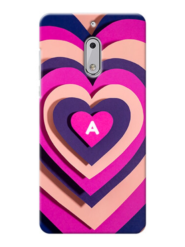 Custom Nokia 6 Custom Mobile Case with Cute Heart Pattern Design
