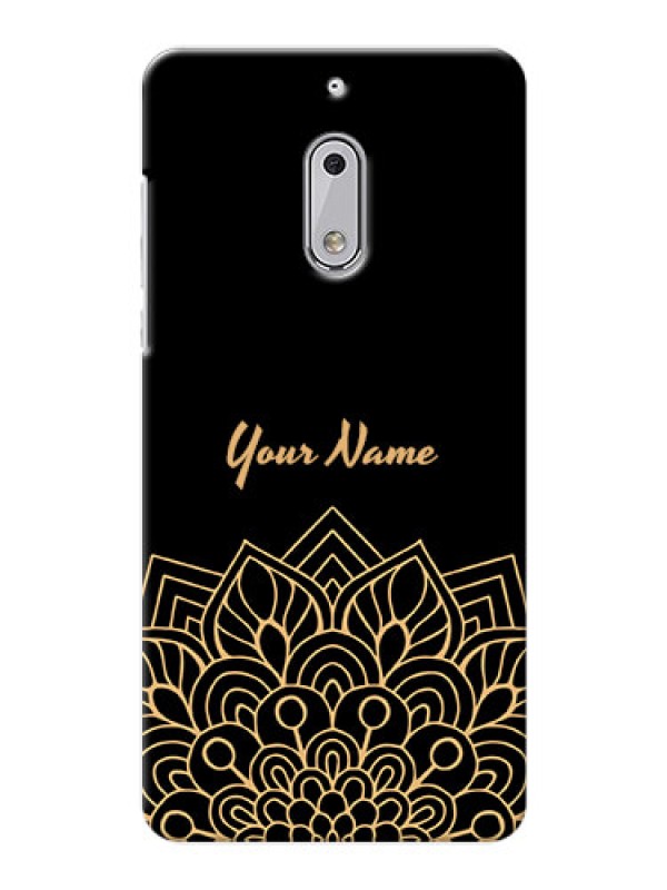 Custom Nokia 6 Back Covers: Golden mandala Design