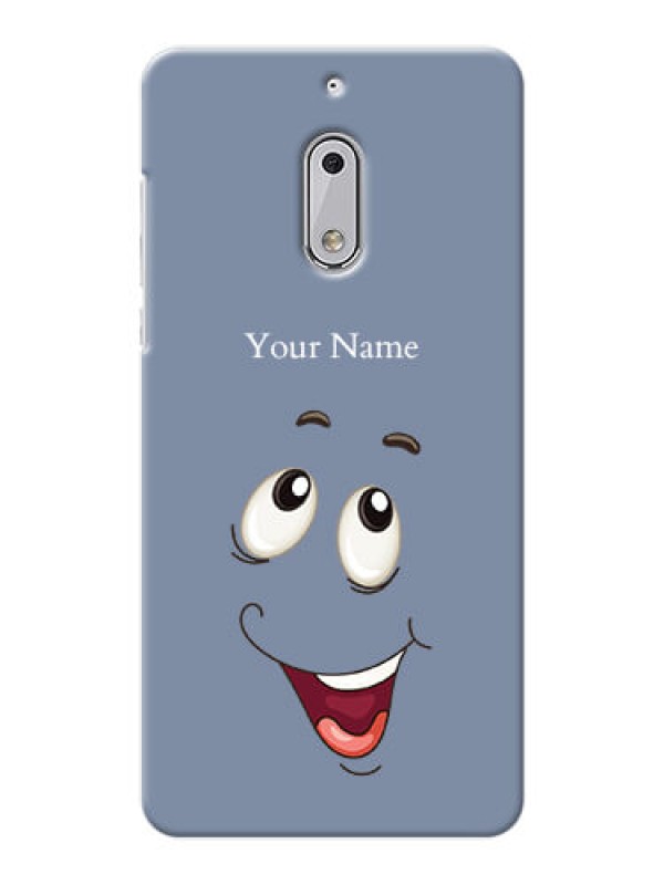 Custom Nokia 6 Phone Back Covers: Laughing Cartoon Face Design
