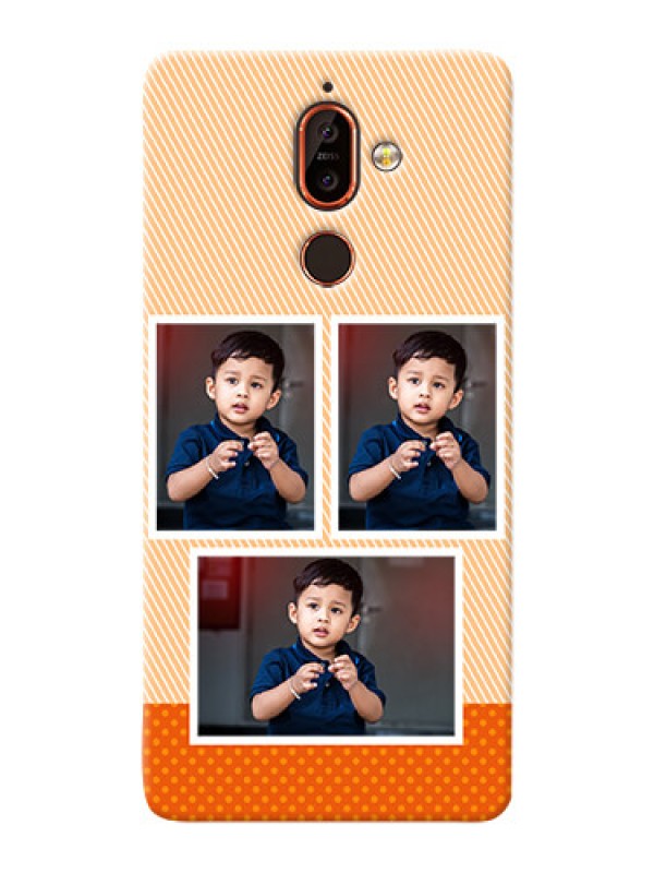 Custom Nokia 7 Plus Mobile Back Covers: Bulk Photos Upload Design