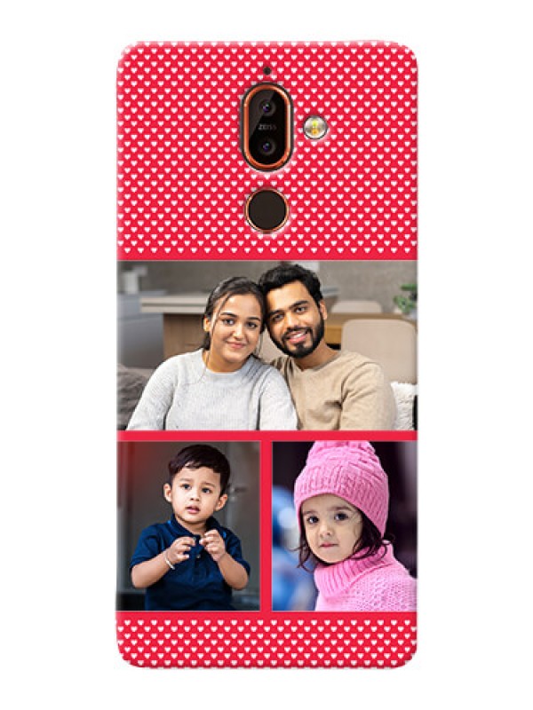 Custom Nokia 7 Plus mobile back covers online: Bulk Pic Upload Design
