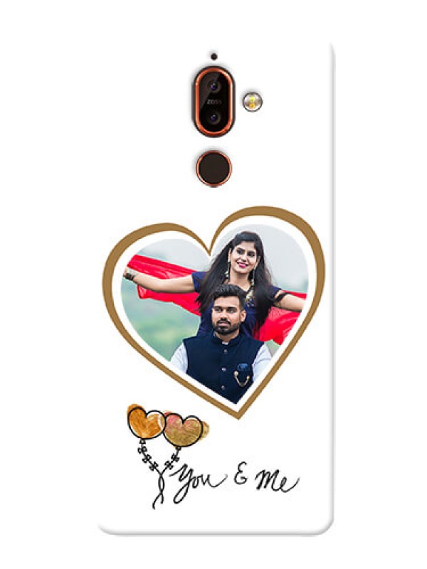 Custom Nokia 7 Plus customized phone cases: You & Me Design