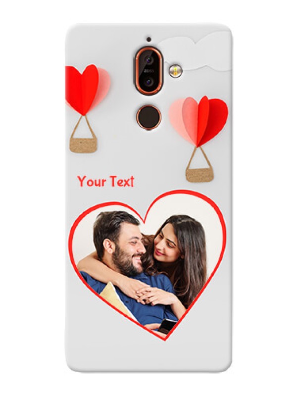 Custom Nokia 7 Plus Phone Covers: Parachute Love Design