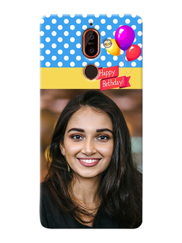 Custom Nokia 7 Plus custom mobile back covers: Happy Birthday Design