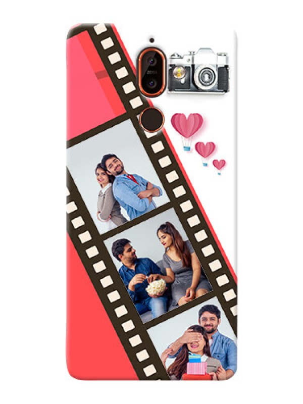 Custom Nokia 7 Plus custom phone covers: 3 Image Holder with Film Reel