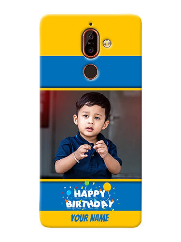 Custom Nokia 7 Plus Mobile Back Covers Online: Birthday Wishes Design