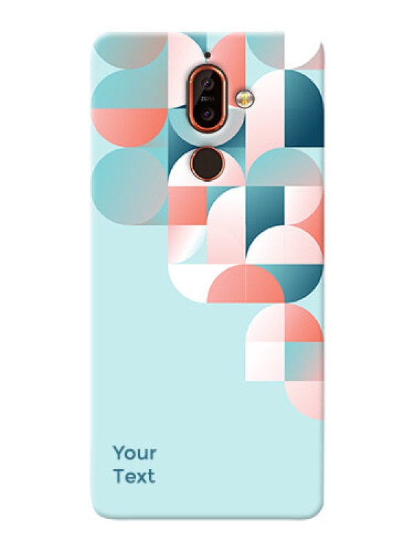 Custom Nokia 7 Plus Back Covers: Stylish Semi-circle Pattern Design