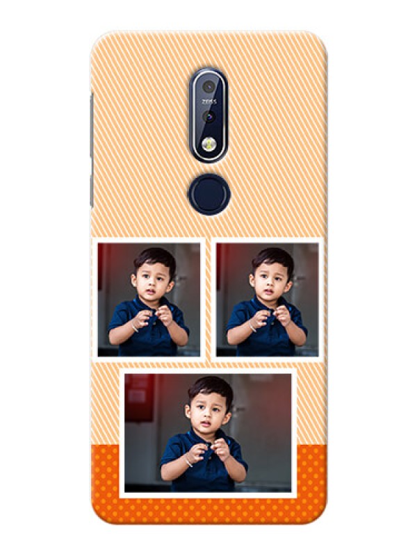 Custom Nokia 7.1 Mobile Back Covers: Bulk Photos Upload Design