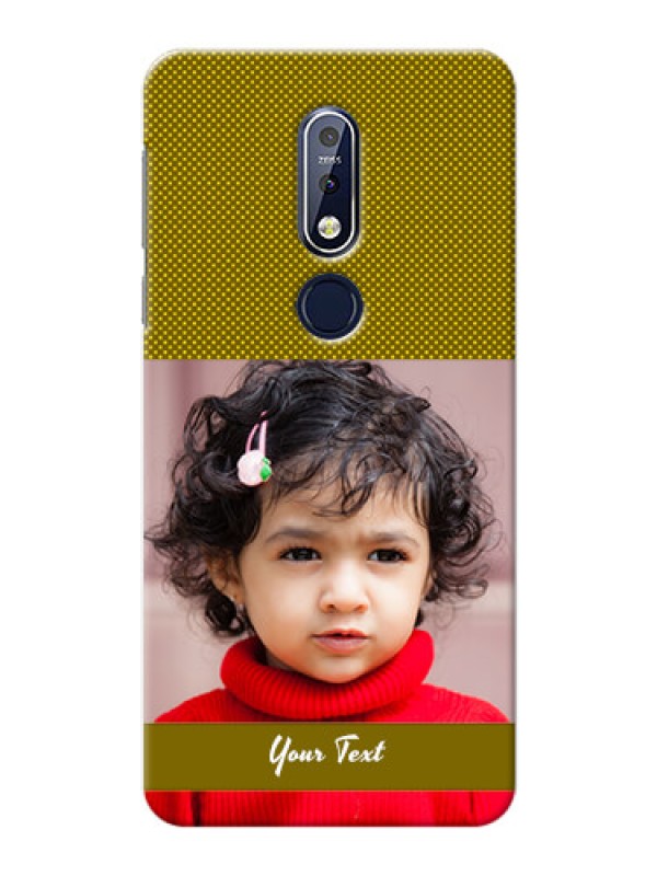 Custom Nokia 7.1 custom mobile back covers: Simple Green Color Design