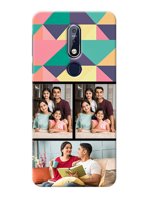 Custom Nokia 7.1 personalised phone covers: Bulk Pic Upload Design