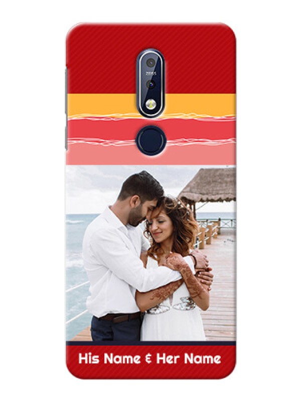 Custom Nokia 7.1 custom mobile phone covers: Colorful Case Design