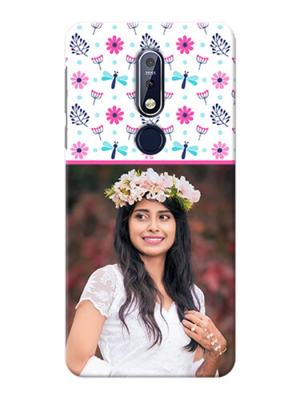 Custom Nokia 7.1 Mobile Covers: Colorful Flower Design