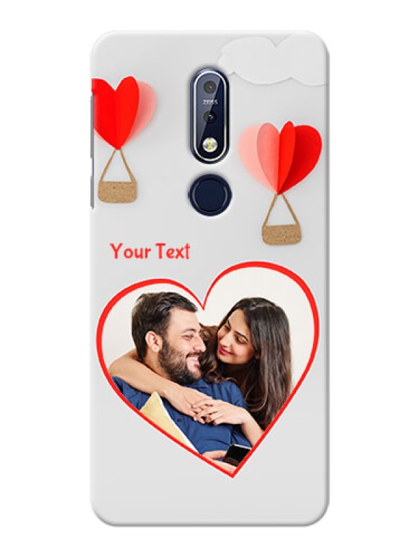 Custom Nokia 7.1 Phone Covers: Parachute Love Design