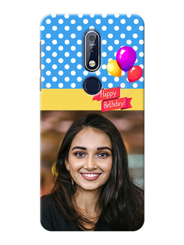 Custom Nokia 7.1 custom mobile back covers: Happy Birthday Design