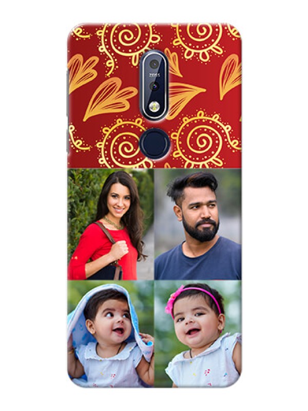 Custom Nokia 7.1 Mobile Phone Cases: 4 Image Traditional Design