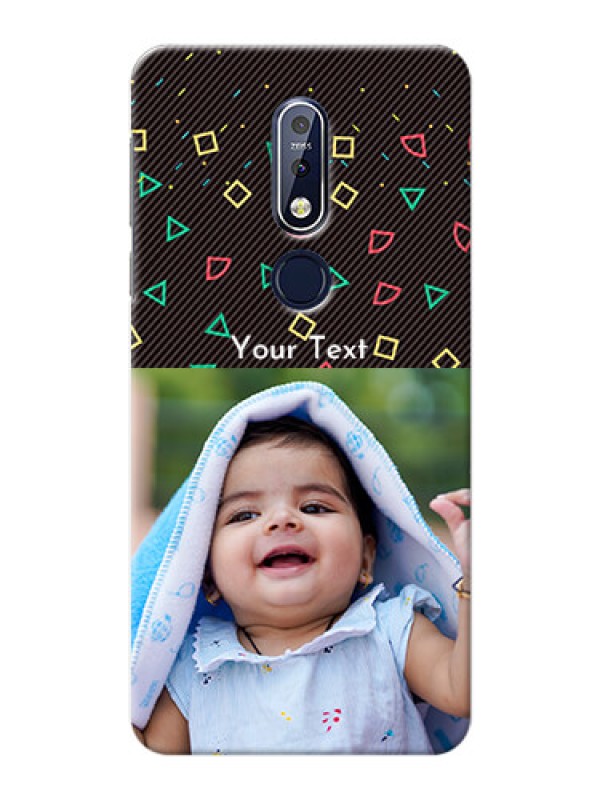 Custom Nokia 7.1 custom mobile cases with confetti birthday design