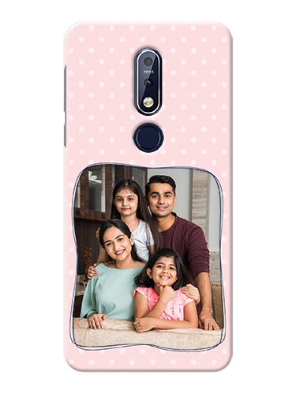 Custom Nokia 7.1 Personalized Phone Cases: Family with Dots Design