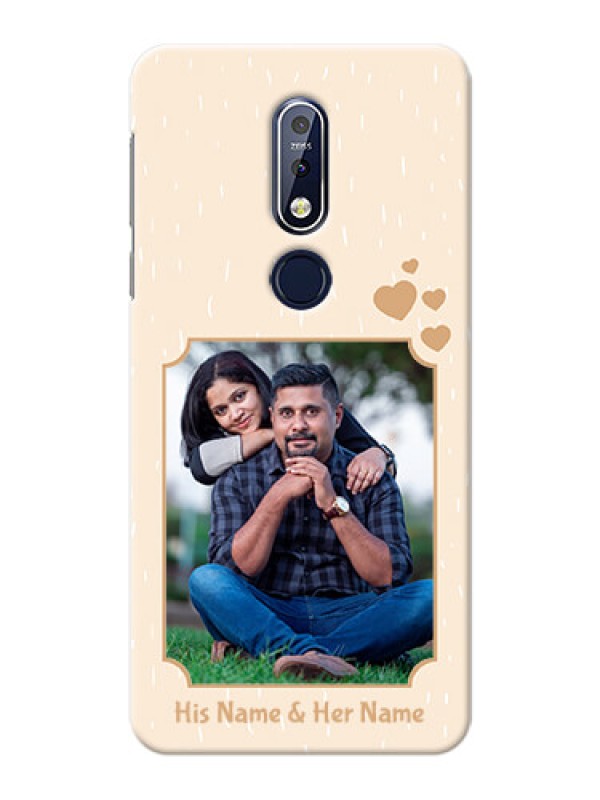 Custom Nokia 7.1 mobile phone cases with confetti love design 