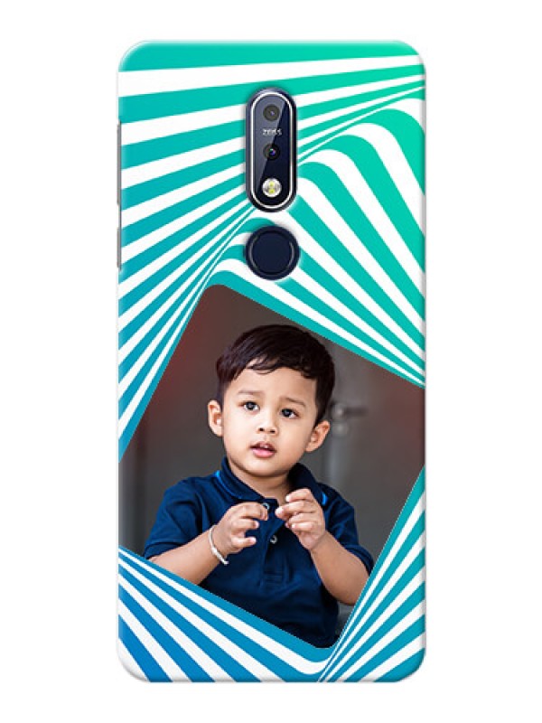 Custom Nokia 7.1 Personalised Mobile Covers: Abstract Spiral Design