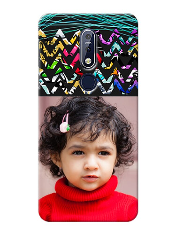 Custom Nokia 7.1 personalized phone covers: Neon Abstract Design