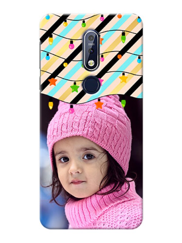 Custom Nokia 7.1 Personalized Mobile Covers: Lights Hanging Design