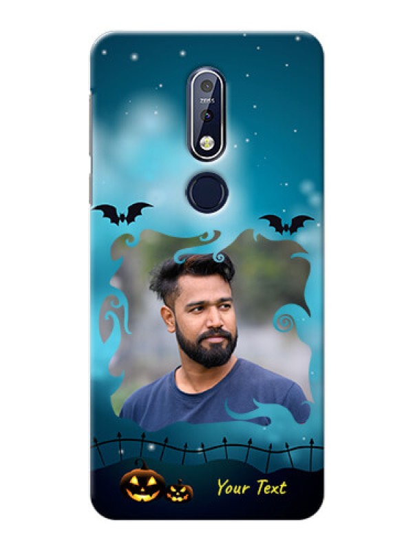 Custom Nokia 7.1 Personalised Phone Cases: Halloween frame design