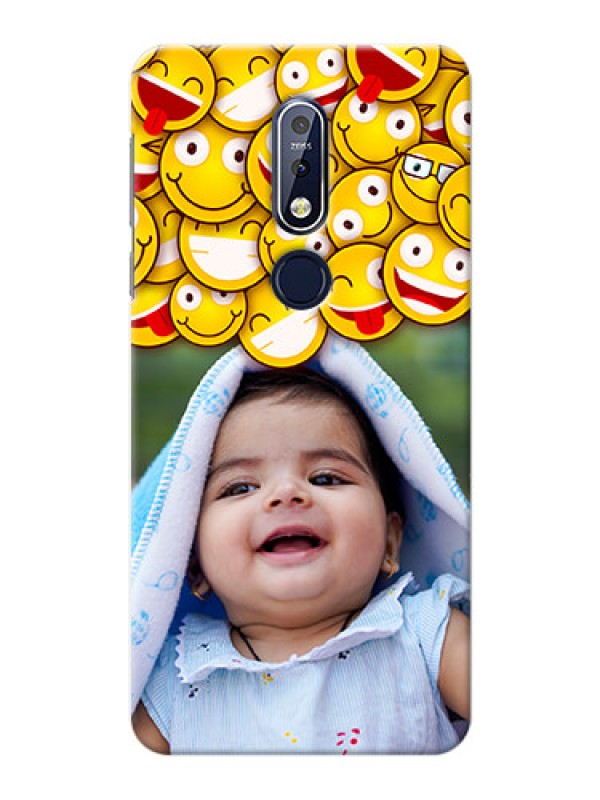 Custom Nokia 7.1 Custom Phone Cases with Smiley Emoji Design