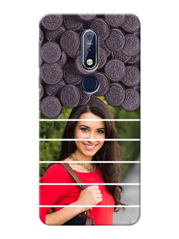 Custom Nokia 7.1 Custom Mobile Covers with Oreo Biscuit Design