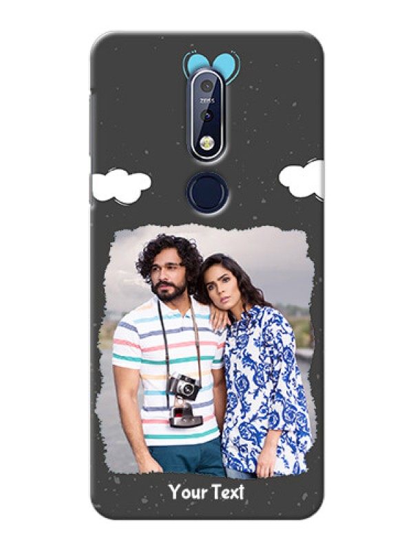 Custom Nokia 7.1 Mobile Back Covers: splashes with love doodles Design