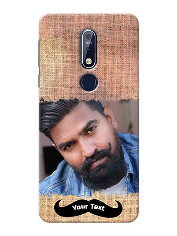 Custom Nokia 7.1 Mobile Back Covers Online with Texture Design