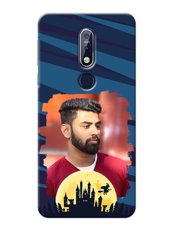Custom Nokia 7.1 Back Covers: Halloween Witch Design 