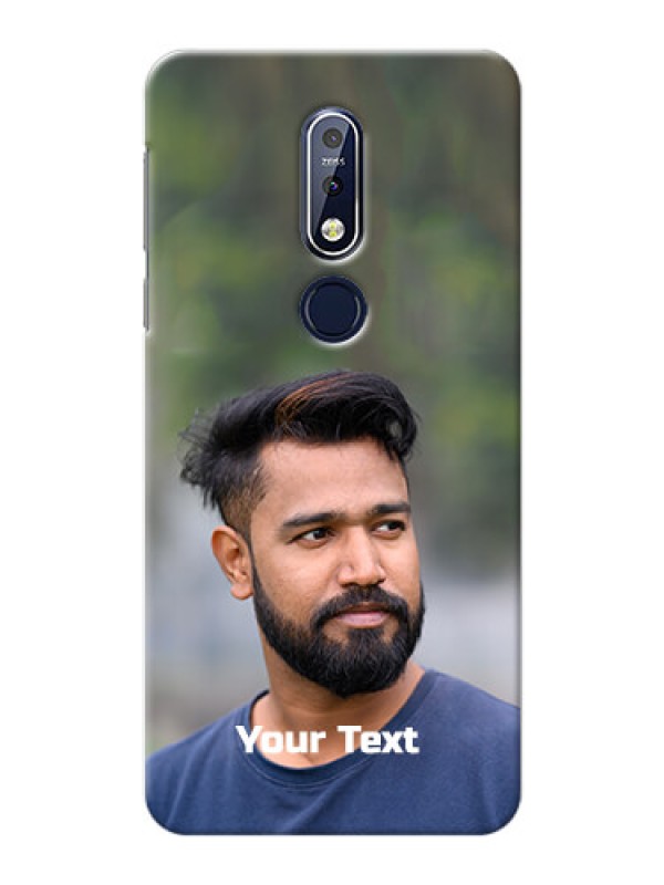 Custom Nokia 7.1 Mobile Cover: Photo with Text