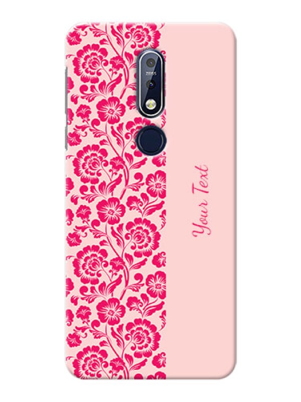 Custom Nokia 7.1 Phone Back Covers: Attractive Floral Pattern Design