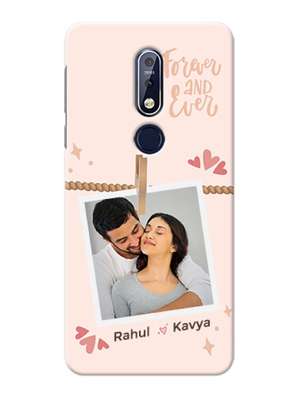 Custom Nokia 7.1 Phone Back Covers: Forever and ever love Design
