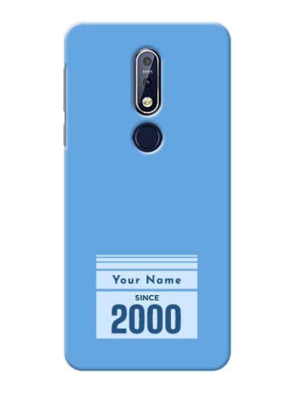 Custom Nokia 7.1 Mobile Back Covers: Custom Year of birth Design