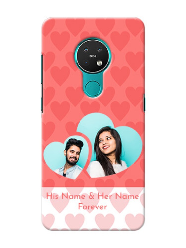 Custom Nokia 7.2 personalized phone covers: Couple Pic Upload Design