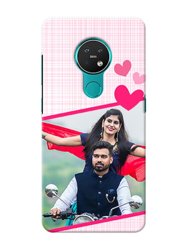 Custom Nokia 7.2 Personalised Phone Cases: Love Shape Heart Design