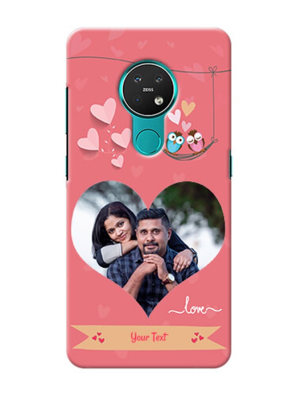 Custom Nokia 7.2 custom phone covers: Peach Color Love Design 