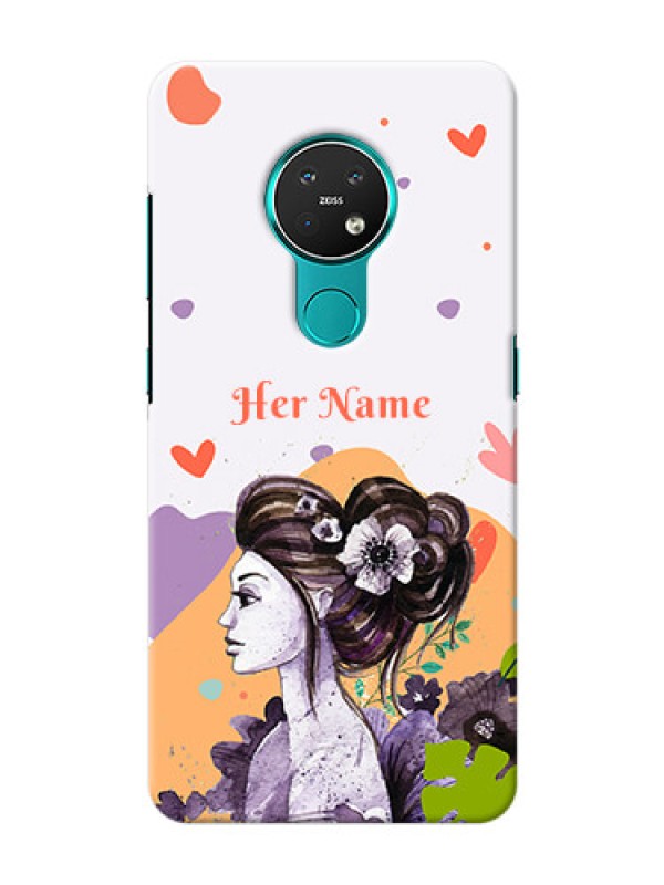 Custom Nokia 7.2 Custom Mobile Case with Woman And Nature Design