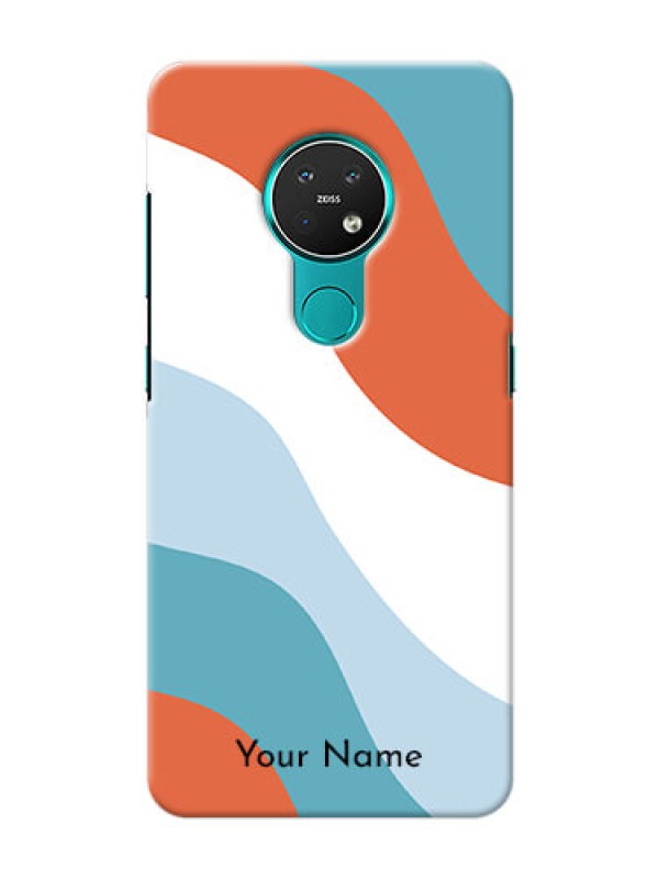 Custom Nokia 7.2 Mobile Back Covers: coloured Waves Design